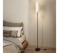 Emitto LED Floor Lamp Dimmable with Remote & Foot Switch Bulb Included in Black Emitto Black