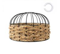 Emitto Modern Ceiling Pendant Light Shade Rattan Style Woven Lamp Shade 25cm