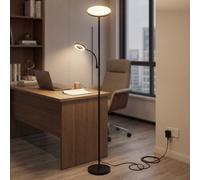 Emitto Mother & Child Floor Lamp Uplighter Adjustable Reading Light Remote