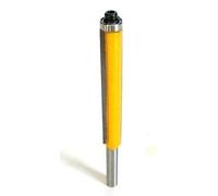 Emivery 1pc Extra Long Flush Trim Router Bit 1/4" Shank x 3/8" Cutting Diameter x 2" Height For Woodworking Milling Cutter,Top and Bottom Bearing