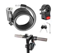 eMjollRay E Scooter Lock with 2 Keys - High Security Roller Cable Lock for Bicycles, Motorcycles, and Children's Bikes
