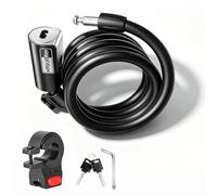 eMjollRay E Scooter Lock with 2 Keys - High Security Roller Cable Lock for Bicycles, Motorcycles, and Children's Bikes