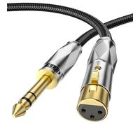 EMK Balanced 6.35mm to XLR Cable, Male to Female XLR to 1/4 Inch Cable