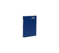 eMKay® 2026 A6 Week-to-View Classic Diary - Hardback Casebound Organiser | A6 Week Per View Planner with Ribbon Marker & UK Content (BLUE)