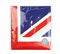 eMKay® 20Pcs Great Britain GB UK Union Jack Party Napkins Serviettes Tableware for British Party Celebrate The King Coronation 2023 Decorations,Street Party,Union Jack Party Britain