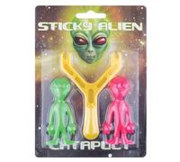 eMKay® Alien Catapult Slingshot Toy for Kids | Sticky Slingshot Game with 2 Stretchy Aliens & Catapult Handle | Party Bag Fillers | Loot Bag Toys | Stocking Fillers for Boys & Girls