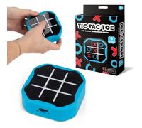 eMKay® Electronic Tic tac toe handheld game - BLUE | Blue electronic X&O puzzle | 3 play modes - vs computer, 2-player, memory game | Portable strategy toy | Requires 2×AA (NOT INCLUDED)