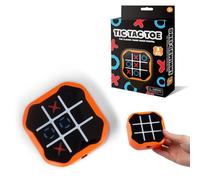eMKay® Electronic Tic tac toe handheld game - ORANGE | ORANGE electronic X&O puzzle | 3 play modes - vs computer, 2-player, memory game | Portable strategy toy | Requires 2×AA ( NOT INCLUDED )