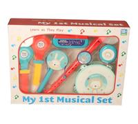 eMKay® My 1st Musical Instrument Set - 7-Piece Extra Large Kids Music Kit with Recorder, Tambourine, Maracas, Clapper & More - Sensory Music Toys for Toddlers 18 Months