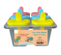 eMKay® Pack of 1 - 6 Section Ice Lolly Maker - BPA-Free Reusable Mould with 6 Sticks & Drip Guards - 80ml Capacity - Dishwasher Safe - Fun Shape for Homemade Frozen Treats