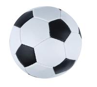 eMKay® Pack of 1 Soft Mini Football (Black/White) - 9cm Lightweight Foam-Filled Stitched Ball for Kids - Indoor & Outdoor Play Ball - Safe, Soft Toy Football for Boys & Girls