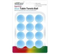 eMKay® Pack of 12 Ping Pong Table Tennis Balls (3-Star 40+ High-Performance ABS Material Training Balls) Ideal for Indoor and Outdoor Table Tennis - BLUE