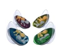 eMKay® Pack of 2 Alien Eggs with Twin Babies | Stretchy Gooey Slime with Squishy Alien Twins | Party Bag Fillers, Sensory Gift, Kids Toy | 8.5cm Space Toy for Boys & Girls