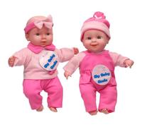eMKay® Pack of 2 - My Baby Rosie Dolls (30cm) | Soft Body Baby Dolls in Pink Outfits | 2 Assorted Designs Included | First Dolls for Toddlers 18 Months+ | Cuddly & Perfect for Role Play