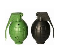 eMKay® Pack of 2 Pop & Blast Toy Grenades - Light & Sound Hand Grenades for Kids - One Green & One Black - Realistic Boom Toy for Roleplay Ages 3+