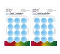 eMKay® Pack of 24 Ping Pong Table Tennis Balls (3-Star 40+ High-Performance ABS Material Training Balls) Ideal for Indoor and Outdoor Table Tennis - BLUE