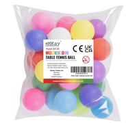 eMKay® Pack of 25 Multicoloured Ping Pong Table Tennis Balls ideal for Training Art Craft Toys Family School Games Cat Dog Beginner Kids Party Not for Professional Athletes (Random Colour Supplied)