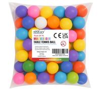 eMKay® Pack of 75 Multicoloured Ping Pong Table Tennis Balls ideal for Training Art Craft Toys Family School Games Cat Dog Beginner Kids Party Not for Professional Athletes (Random Colour Supplied)