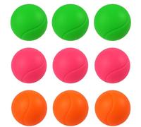 eMKay® Pack of 9 Soft Foam Balls for Kids - 70mm PINK ORANGE GREEN Sponge Throw Catch Balls Lightweight Safe Soft Ball for Indoor Outdoor Games & Sensory Play