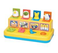 eMKay® Pop-Up Farmyard Friends Sensory & Educational Toy for Toddlers 18 Months+ - Interactive Button & Multicolour Knob Animal Pop-Up Game for Toddlers - Multicolour Fine Motor Skills & Learning Toy
