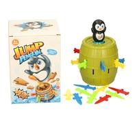 eMKay® Pop-Up Penguin Barrel Game for Kids - Surprise Jumping Penguin Toy with 16 Colourful Swords - Fun Family Party Game Toy for Boys & Girls Ages 3+