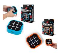 eMKay® Set of 2 Electronic tic tac toe handheld bundle BLUE + ORANGE electronic X&O games | 3 play modes - vs computer, 2-player, memory | Portable strategy toys | Requires 2×AA each ( NOT INCLUDED )