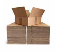 eMKay® Single Wall Cardboard Boxes For Shipping Royal Mail Small Parcel Postal Boxes | Kraft Corrugated Mailing Cartons For Ecommerce & Online Business (10, 12 x 9 x 6 inch)