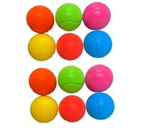 eMKay® Small Soft 70mm Tennis Balls (1 pack of 12 Soft Tennis Balls) | Perfect Foam Sponge Ball For Kids' Games - BLUE, RED, YELLOW, PINK, ORANGE AND GREEN
