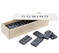eMKay® Wooden Dominoes Set - 28-Piece Classic Game in Wooden Box - Family Board Game, Party Favour, Travel Toy & Gift for Kids and Adults