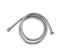 EMKE 1.7m Shower Hose, Anti-Kink Stainless Universal Replacement Shower Hose with Plastic Washers - Chrome