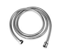 EMKE 2.0m Shower Hose, Anti-Kink Stainless Universal Replacement Shower Hose with Plastic Washers - Chrome