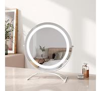 EMKE 40cm Hollywood Vanity Mirror with LED Lights, Tabletop, White