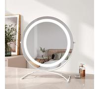 EMKE 50cm Hollywood Vanity Mirror with LED Lights, Tabletop, White