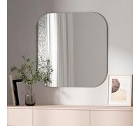 EMKE Bathroom Mirror - 700x700mm Frameless Wall Mounted Mirror, Square Mirror Thin HD Mirror for Living Room Bathroom Home Decor