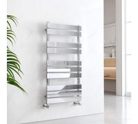 Emke Chrome Flat Panel Heated Towel Rail Central Heating Radiators For Bathroom 1000 X 500 mm Towel Radiator