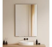 EMKE Frameless Bathroom Mirror 60 × 90 cm, Rectangular Wall Mirror