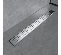 Emke Linear Shower Drain 600mm, 304 Stainless Steel Floor Drain Invisible Shower Linear With Odor Stop And Hair Strainer