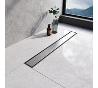 EMKE Linear Shower Drain 600mm, 304 Stainless Steel Floor Drain Tile Insert Shower Linear Wet Room Drain with Odor Stop and Hair Strainer, 2 in 1 Shower Drain for Kitchen, Bathroom and Washroom