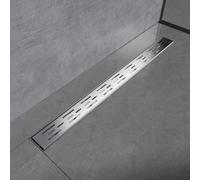 Emke Linear Shower Drain 800mm, 304 Stainless Steel Floor Drain Invisible Shower Linear With Odor Stop And Hair Strainer