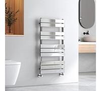 EMKE Modern Chrome Towel Radiator 1000 x 500 mm, Heated Towel Rail, Steel, Durable