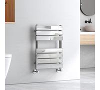 EMKE Modern Designer Bathroom Towel Radiator, Chrome - 650 x 450 mm, SPCC Material, Heated Towel Rail