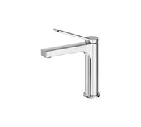 EMKE Neoperl Chrome Bathroom Faucet with Aerator, Solid Brass Basin Mixer Tap, Ceramic Cartridge, Easy Installation, Water Saving, 195x173x46mm