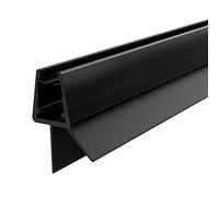 EMKE Shower Seal Replacement Seal Black Seal Shower Glass Door Shower Door Seal Shower Cubicle Seals Splash Guard 7-8 mm for 1000 mm Rubber Lip for Shower Doors