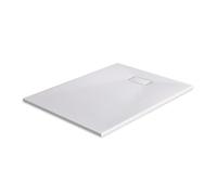 EMKE Shower Tray 120 x 90 cm Non-Slip Surface SMC Stone Look White