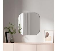 Emke Square Wall Mounted Mirror 50Cm Decorative Wall-Mounted Hanging Bathroom Bedroom Living Room Vanity Mirror