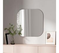 Emke Square Wall Mounted Mirror 60Cm Decorative Wall-Mounted Hanging Bathroom Bedroom Living Room Vanity Mirror