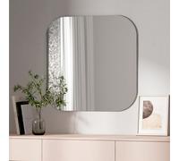 Emke Square Wall Mounted Mirror 70Cm Decorative Wall-Mounted Hanging Bathroom Bedroom Living Room Vanity Mirror