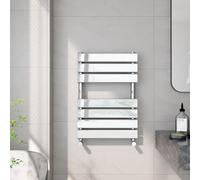 EMKE Towel Radiator 65 x 45 cm, Heated Towel Rail for Bathrooms, Modern Flat Panel Towel Rail Radiator Versatile Wall Mounted Bathroom Radiators Chrome