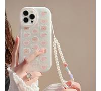 Emlivi Case for iPhone 15 Pro Max with Beads Bracelet, Butterfly Mobile Phone Case Wave Protective Case Cute Animal Puppy Bumper Cover Soft Silicone TPU Case for iPhone 15 Pro Max, Bears