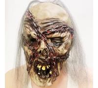 emlovosy Scary Halloween Mask for Adults, Realistic Skull Mask Breathable Durable Natural Latex Mask,Creepy Demon Mask for Halloween Party and Cosplay